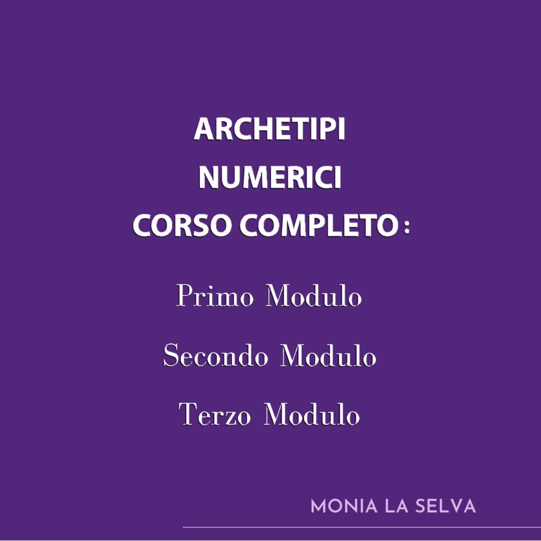 ARCHETIPI NUMERICI - Corso completo